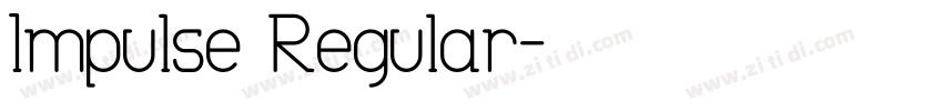 Impulse Regular字体转换